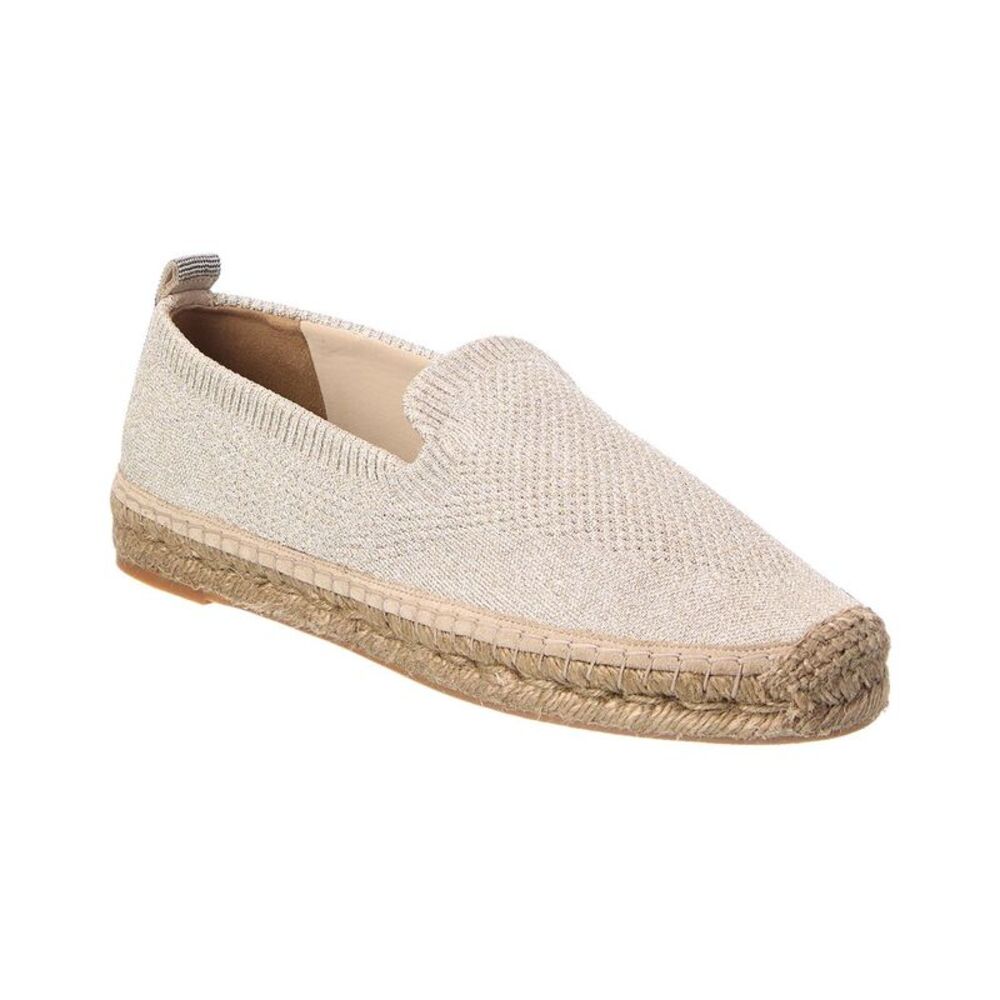 Brunello Cucinelli Knit Espadrille, Gold